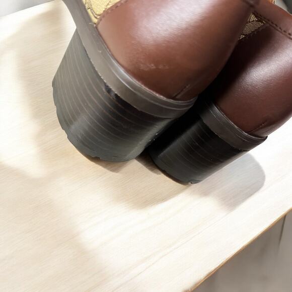 Coach CC949 Colleen Loafer in Signature Jacquard Size 8B - Picture 8 of 9